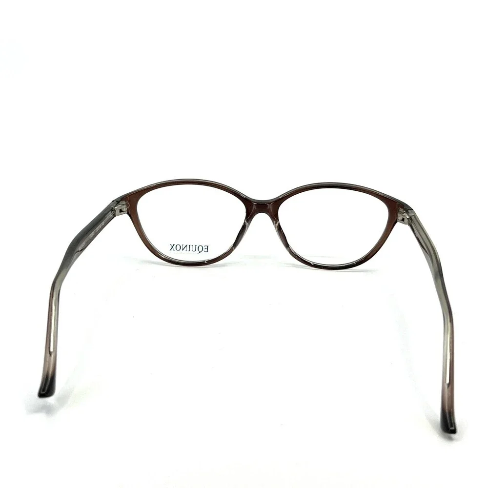 Equinox Eyeglasses EQ303 Brown Round Full Rim Acetate Frames 53[]16 140 mm a2